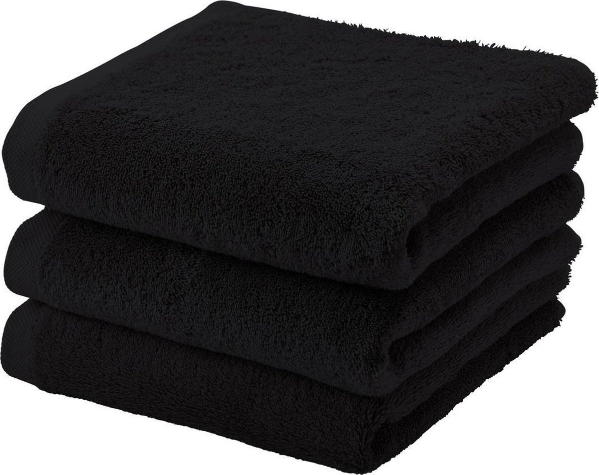 Aquanova Handdoek set/3 LONDON kleur Black-09 (55x100cm)