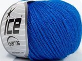 Babywol blauwe merino wol 50grams bollen - merinowol breiwol met acryl en polyamide