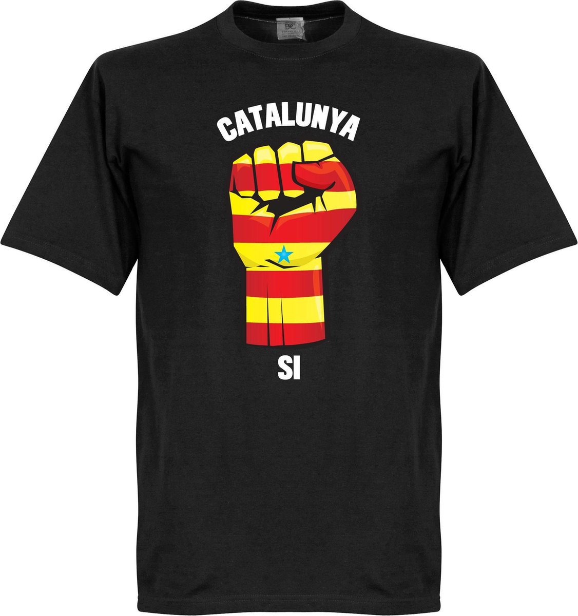 Catalonië Fist T-Shirt - Zwart - L