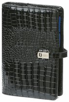 1111-61 Personal 2022-2023-2024 (Standaard) organizer gloss croco zwart