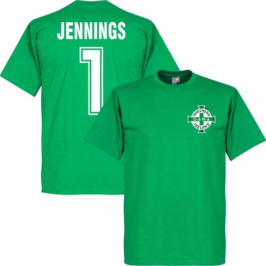 Noord Ierland Jennings 1 Team T-Shirt - Groen - L
