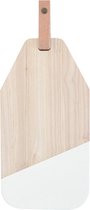 Kaasplank Limbo - Rubberhout met Leer - Wit - TAK Design