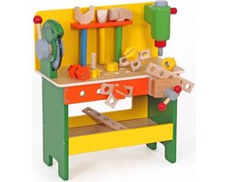 Houten Werkbank met cirkelzaag, Joueco
