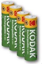 4 x AA oplaadbare krachtige Kodak batterijen - 2600mAh
