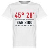 AC Milan San Siro Coördinaten T-Shirt - Wit - 5XL