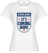 It's Coming Home England Dames T-Shirt - Wit - M