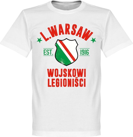 T-Shirt Legia Warsaw Established - Blanc - M