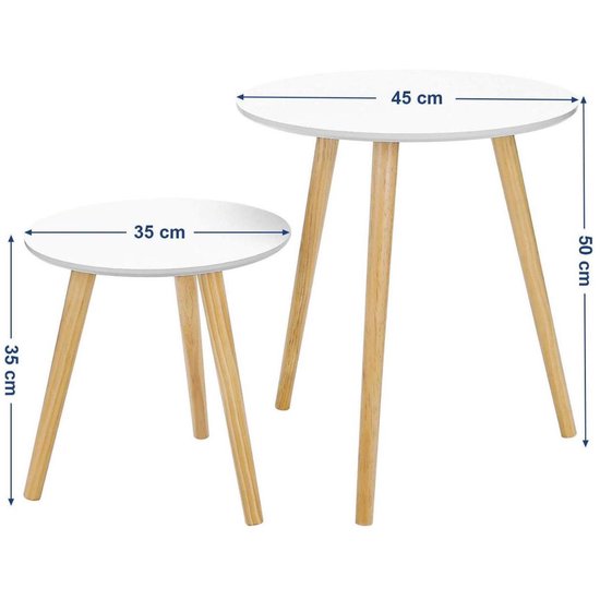 en.casa] Bijzettafel Stattela op wielen C-vorm 59x35x56 cm grijs