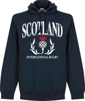 Schotland Rugby Hooded Sweater - Navy - XXL