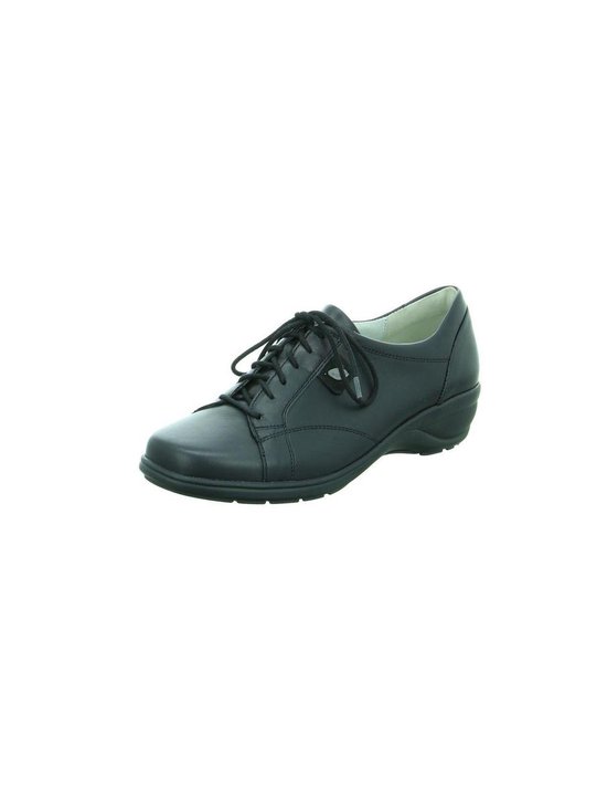 Waldläufer Millu-S 51422 – Chaussons Femme Confort Velcro – Noir – Largeur M – Pieds Sensibles & Semelles Orthopédiques