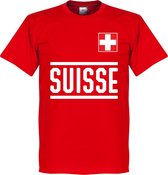 Zwitserland Team T-Shirt - Rood - L