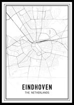 City Map Eindhoven A4 stadsposter
