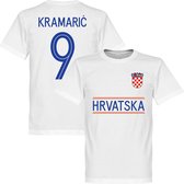 Kroatië Kramaric 9 Team T-Shirt - Wit - 5XL