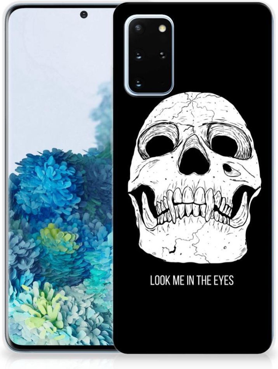 Back Cover voor Silicone Back Case Samsung Galaxy S20 Plus Skull Eyes