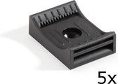 HEBOFIX voet voor klittenband 20 mm (5 stuks) - Zwart - Bevestiging klittenband - Klittenband bevestigen - Kabelbinder