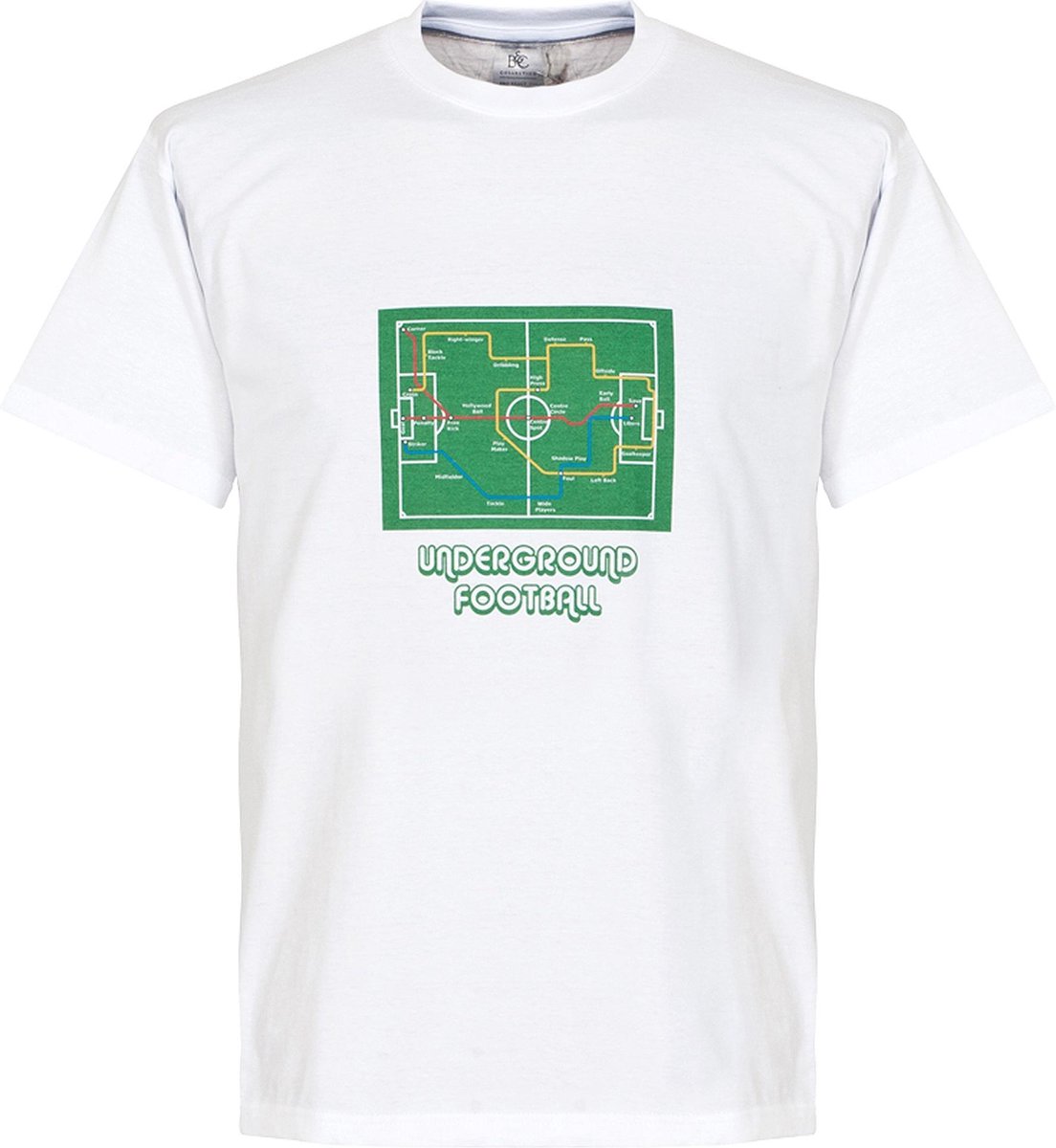 Underground Football T-Shirt - White - 4XL