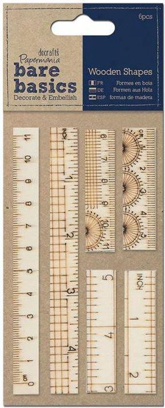 Lot De 45 Formes En Bois Papermania - Thème Nautique (Ancre, Étoile De Mer, Coquillage, Bateau) - Pour Scrapbooking, Cartes, Décorations - 8