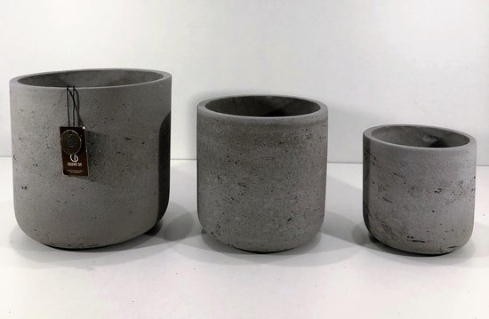 George Eliot verkouden worden Van streek Causeway Bay Barga bloempot cement light cylinder (Anth) set 3 meerdere Ø |  bol.com