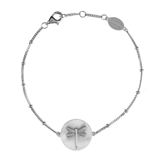 Lauren Sterk Amsterdam bracelet libellule pièce - argent 925 rhodié - revêtement supplémentaire