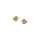 Lauren Sterk Amsterdam - oorbellen hartje mini - goud verguld - extra coating - valentijn - liefde