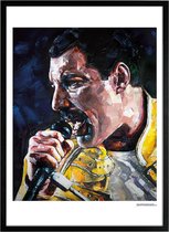 Freddie Mercury schilderij (reproductie) 51x71cm