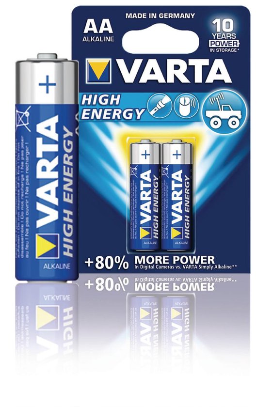 Varta Longlife Power AA Batterijen - 2 stuks - Varta
