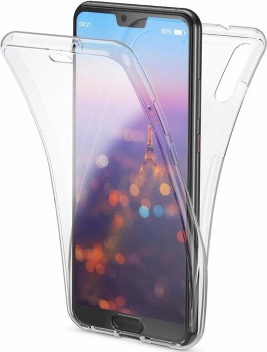 Coöperatie Kerel skelet Huawei P20 Lite Case - Transparant Siliconen - Voor- en Achterkant - 360  Bescherming -... | bol.com