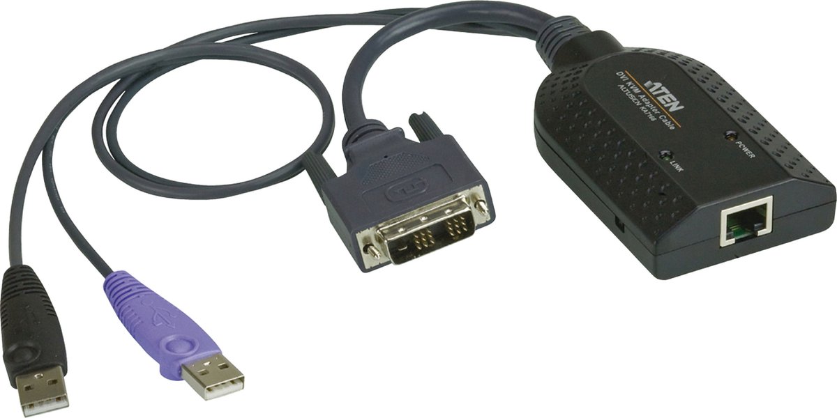 USB DVI Virtual Media KVM-adapter met smartcard-ondersteuning