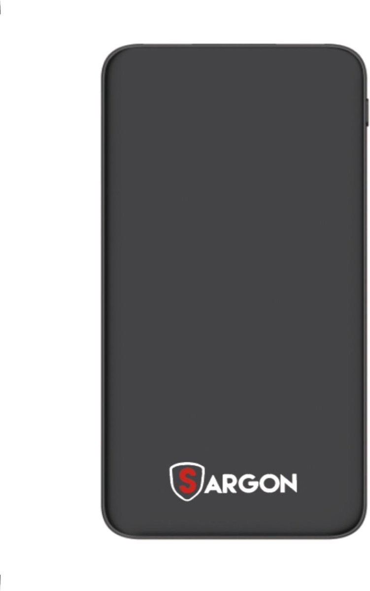 Sargon Powerbank 10000 mah - Quick Charge â€“ 3 Usb Poorten - Powerbank Iphone - Powerbank Samsung â€“ Zwart
