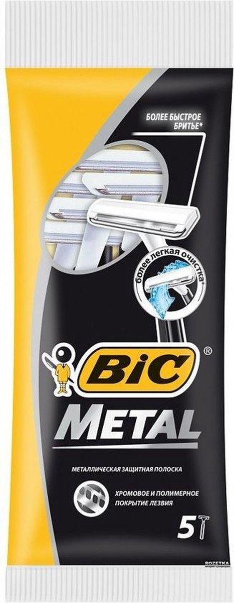 Bic Wegwerpmesjes Men – Metal , 5 mesjes - 30 stuks