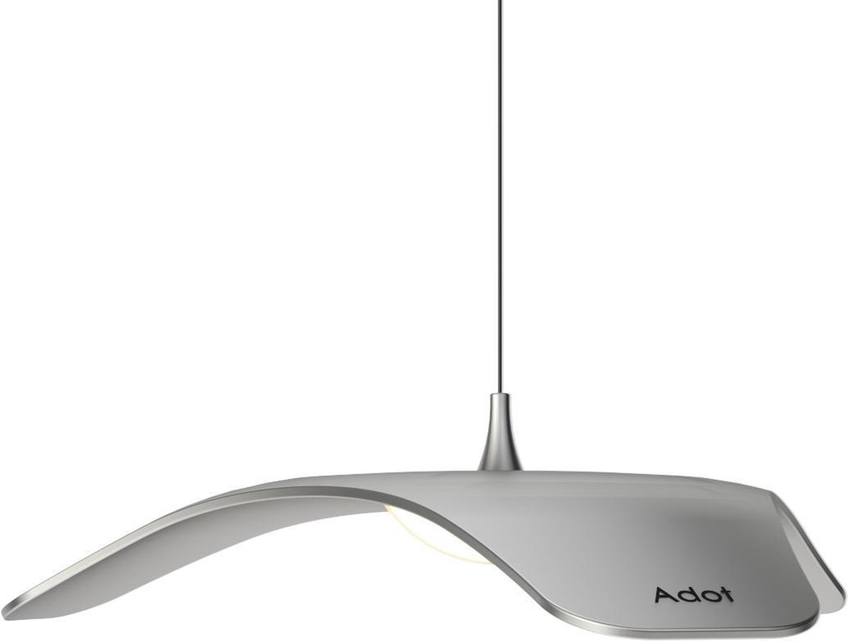 Adot Led Design hanglamp - WING - Zilver - Warm wit - geanodiseerd aluminium - slechts 3mm dik