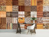 Wood Stone Texture Photo Wallcovering