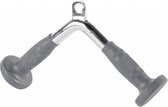 LMX Triceps Bar - Handgreep - Rubber Handvatten - Zilver