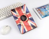 P.C.K. Boekhoesje/Bookcover/Case draaibaar hoesje UK vlag/Engelse vlag geschikt voor Samsung Galaxy TAB A T510 (2019) MET PEN