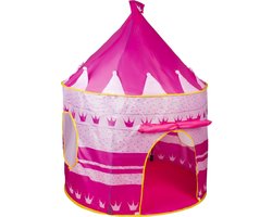 foto van Opvouwbare Speeltent - Roze -  hut - meisje - sinterklaas - tent