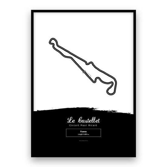 Circuitposter - Grand Prix - Le Castellet - Formule 1