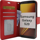 Samsung Galaxy S20 4G - Bookcase Rood - portemonee hoesje