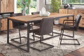 Belfurn - Madurai eettafel 200cm in mangohout en metaal