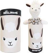 Les Deglingos Knuffel Lama In Doos Wit 33 Cm