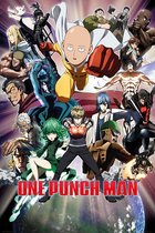 One Punch Man Saitama Genos Manga Anime collage poster 61x91.5cm.