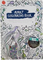 Kleurboek voor volwassenen 160 Pagina's “Zeemeermin”