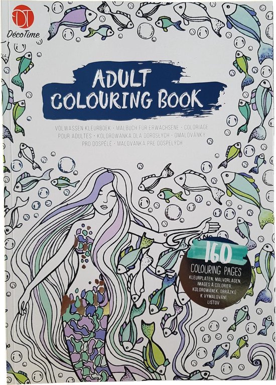 doorgaan met Vernauwd Slang Kleurboek voor volwassenen 160 Pagina's “Zeemeermin” | bol.com