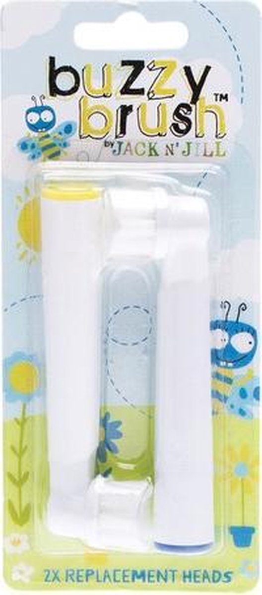 Jack N' Jill Organic Elektrische Tandenborstel - Vervangkopjes Buzzy Brush (2stuks)