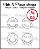 Crealies Bits & Pieces stempel no.188 blije gezichten omli