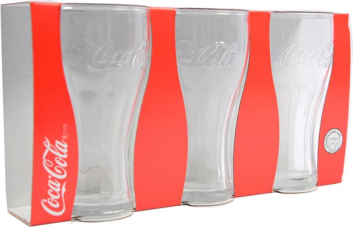 Coca Cola Glazen - 35cl - 3 stuks | bol.com
