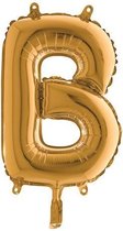 Grabo balloon - Folieballon - Letter B - Goud - 35cm