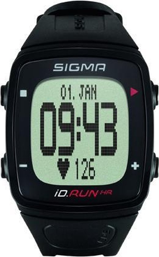 weten in stand houden opblijven bol.com | Sigma ID Run HR - GPS Sporthorloge met Polshartslagmeting - Zwart