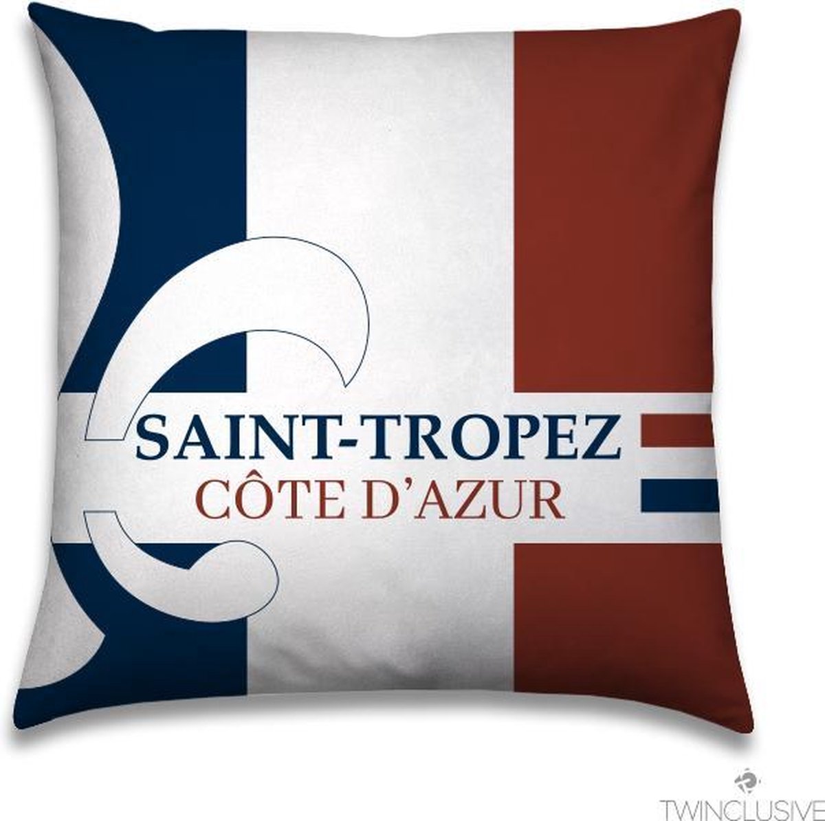 Buitenkussen - Saint Tropez - 50x50cm - Sierkussen - Tuinkussen - Bootkussen - Sloepkussen