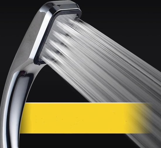 Douchekop met modern vierkant design. 300 watergaten in de kop