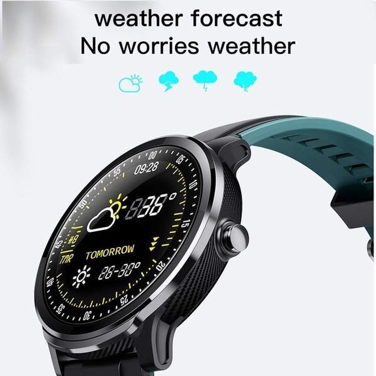 Sport Watch - Smart Watch - Heart Rate Tracker - Waterproof - Stappenteller  - | bol.com